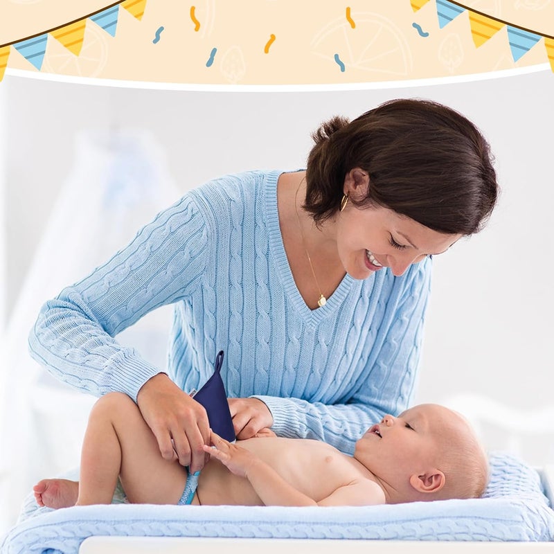 ALVABABY 4 Pcs Baby Boy Pee Covers, 3.5 * 4 In,Strong Water Absorption Pee Shield for Newborn Boy, 4-Layer Reusable Pee Cap, Diaper Changing Accessory for Baby Gift - Image 5